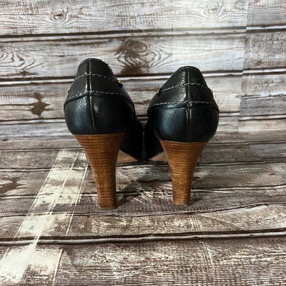 Vintage Chloe Heels Leather Made in Italy Size 38 7-1/2 7.5 - Picture 4 of 9